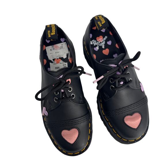 Dr. Martens 1461 Quad Hearts‎ Oxford Loafer Platform Size 7 Women's - Picture 6 of 13